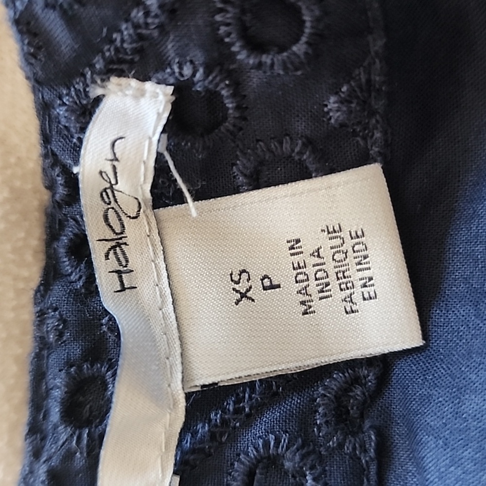 HALOGEN EYELET DRESS